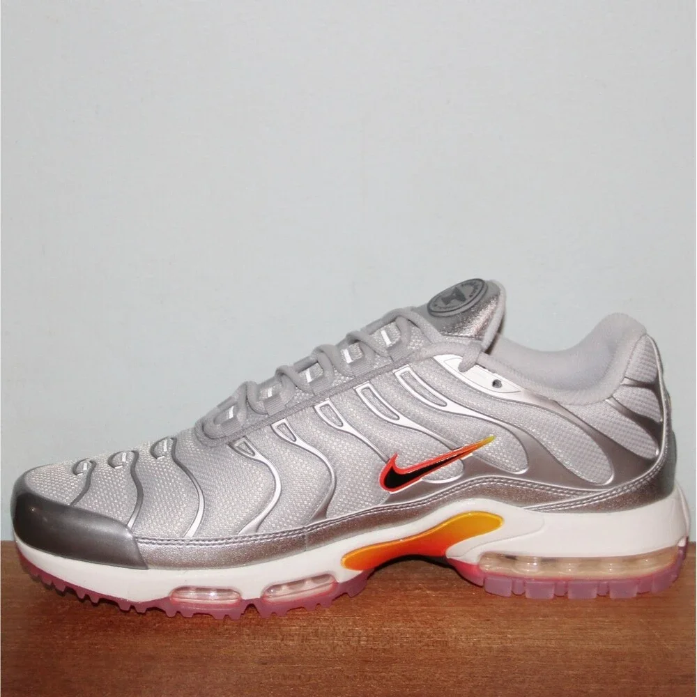 Nike Air Max Plus Golf Shoes US Open Pack Mens 11.5 Silver Grey